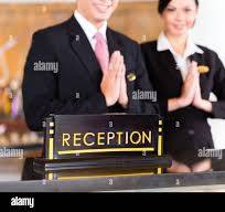 Hotel front office reception hi-res stock photography and ...